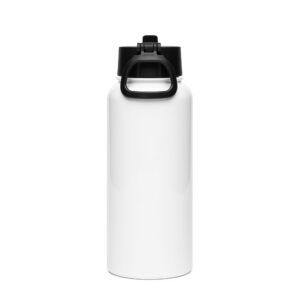WIACB Stainless steel water bottle with a straw lid
